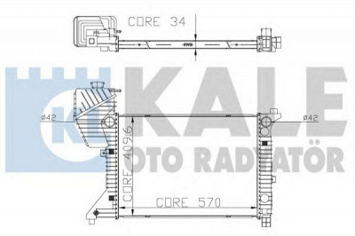 KALE OTO RADYATOR 319900 -  Радиатор, охлаждение двигателя